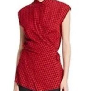 T by Alexander Wang Sleeveless Wrap Shirt